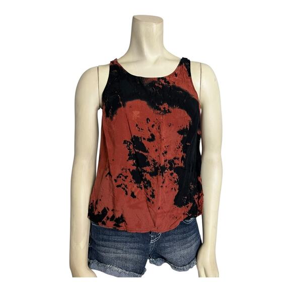 Nom De Plume by YaYa Tops - Nom De Plume Tie Dye Cropped Tank Top Hippie Boho Festival Indie Medium